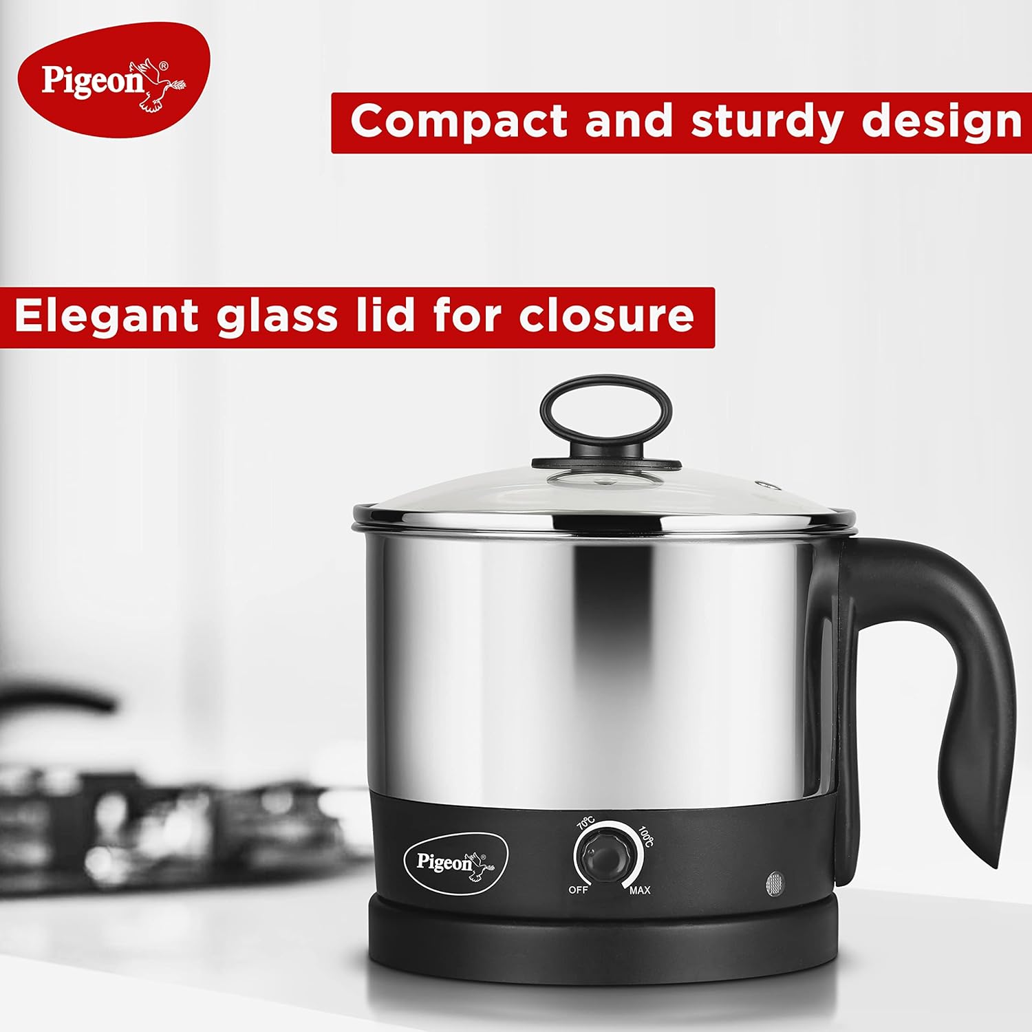 EverShopie Kessel Multipurpose Kettle (12173) 1.2 litres with Stainless Steel Body