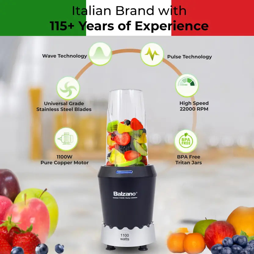 EverShopieNutri Blender 1100 W Mixer Grinder  (EK-2305 | 2 Jars | Black)